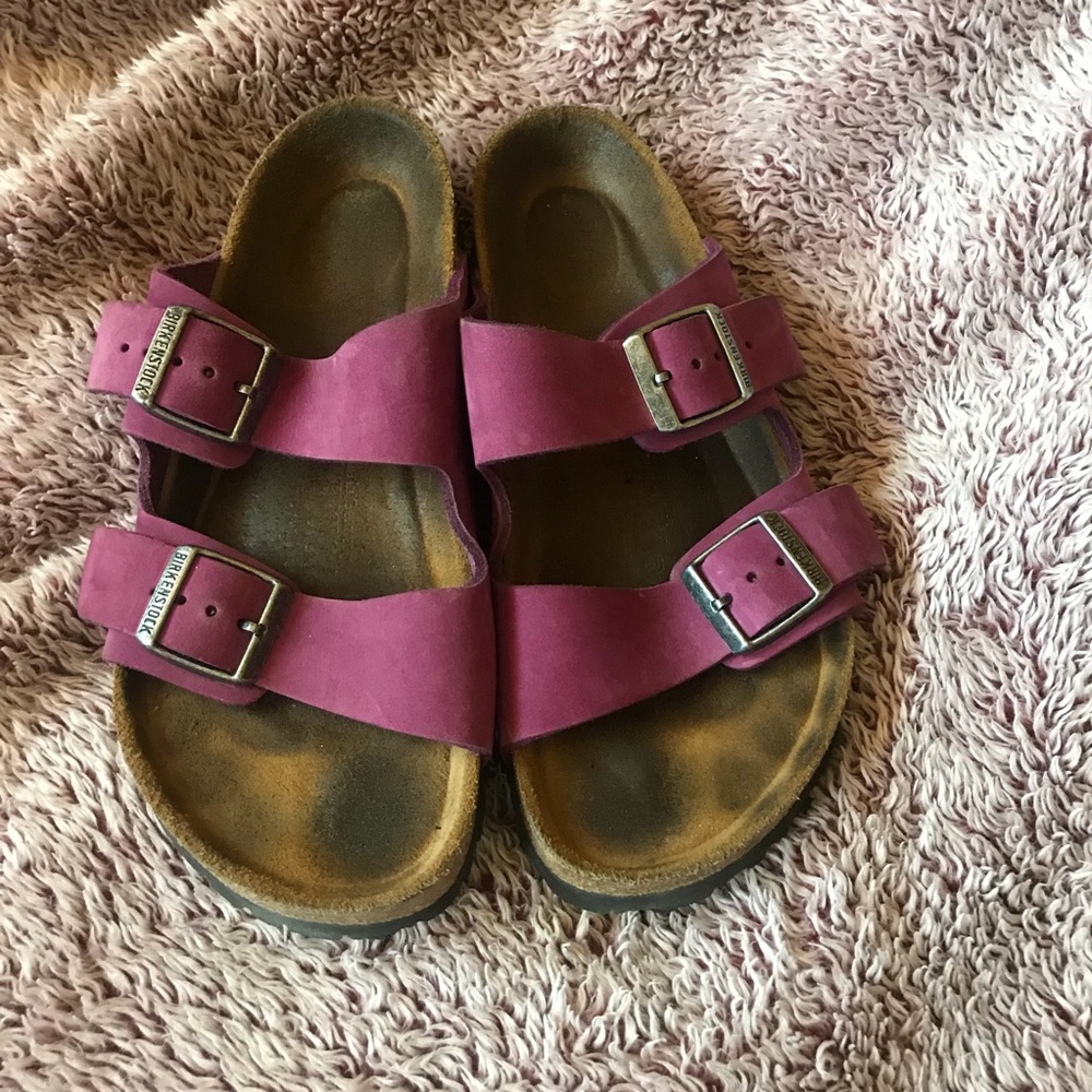 Purple/pink birkenstocks
